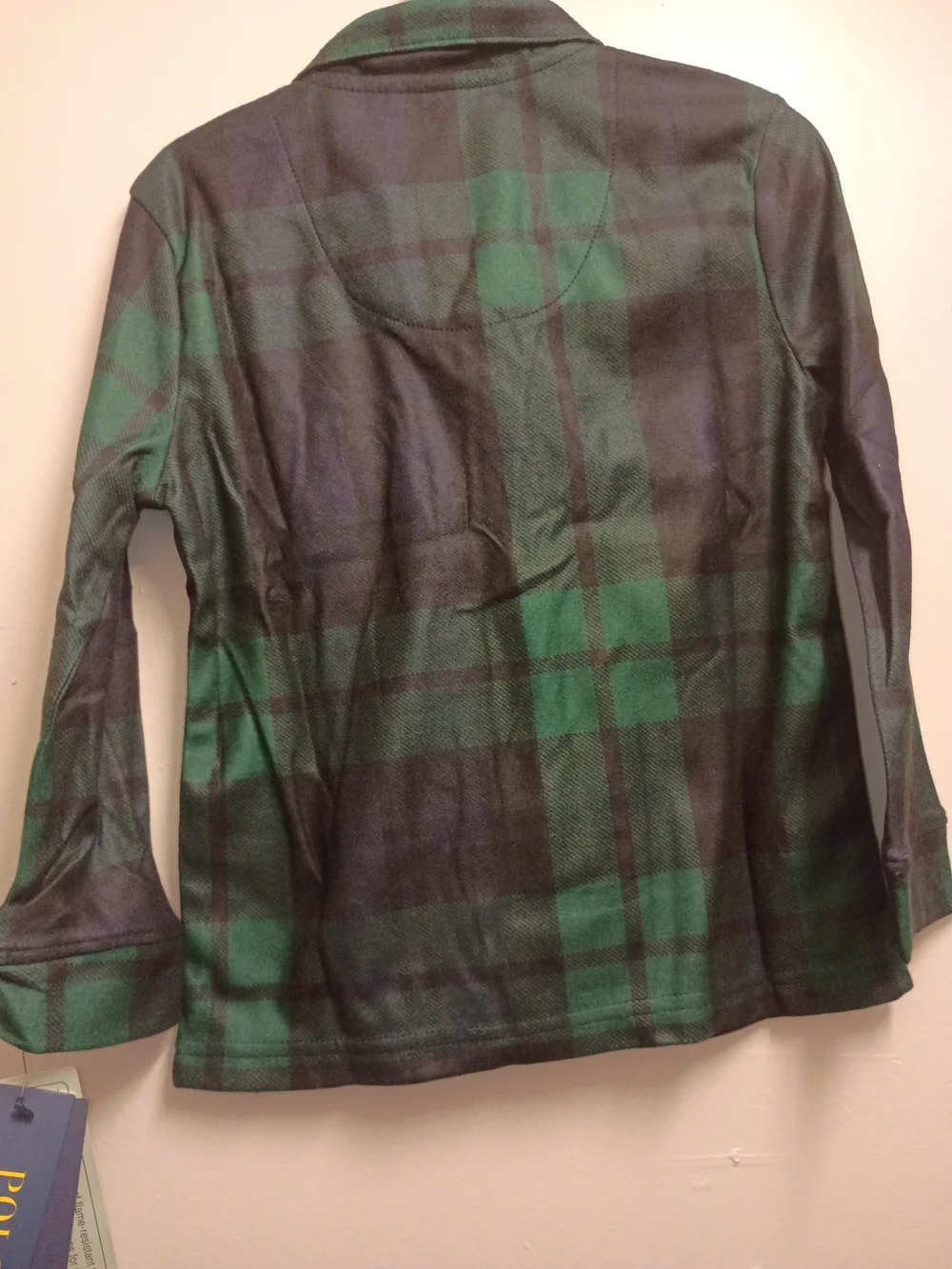 Polo by Ralph Lauren Boys Green & Navy Plaid Pajama Set
